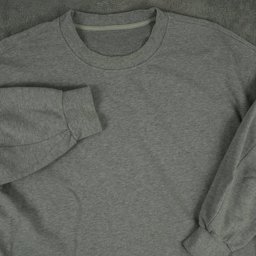 Lululemon Sweatshirt Womens 2XL Gray Pullover Long Sleeve Oversized Crew Neck